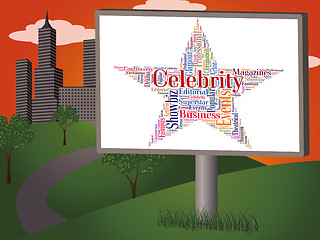 Image showing Celebrity Star Means Text Word And Fame