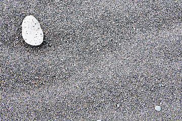 Image showing Black sand beach in Iceland