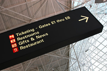 Image showing Airport sign