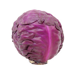Image showing Whole raw red cabbage
