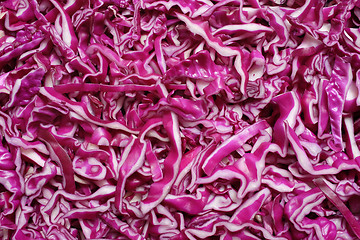 Image showing Shredded red cabbage background