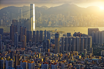 Image showing Hong Kong Sunset