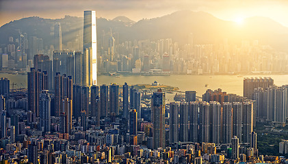 Image showing Hong Kong Sunset