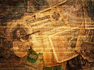 Image showing Retro Money Background