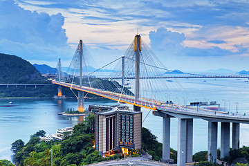 Image showing Hong kong traffic highway