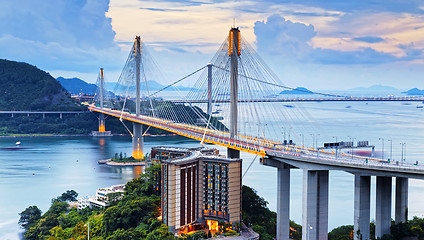 Image showing Hong kong traffic highway