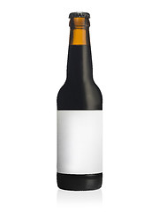 Image showing bottle of black sout beer witih a blank label