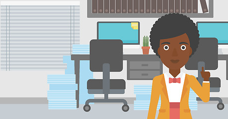 Image showing Businesswoman having business idea.