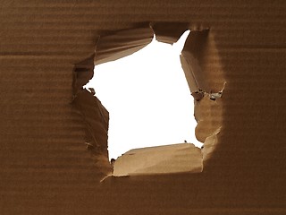 Image showing Cardboard with hole