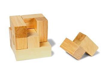 Image showing Wooden puzzle