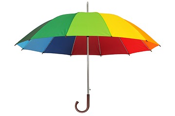 Image showing Rainbow umbrella