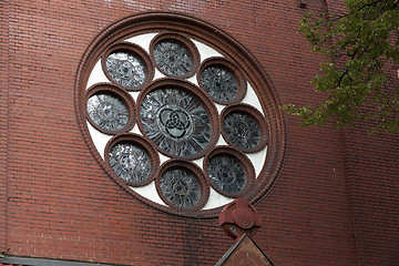 Image showing Red Catholic Church