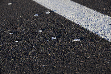 Image showing glass on the pavement