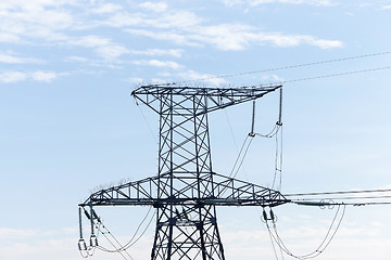 Image showing High-voltage power poles