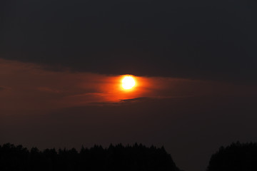 Image showing the sky during sunset