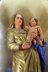 Image showing Blessed Virgin Mary with baby Jesus