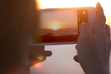 Image showing Photo in Sunset