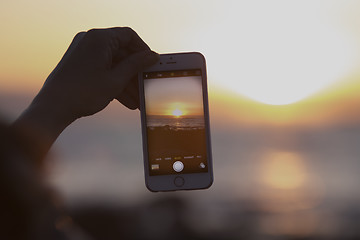 Image showing Photo in Sunset