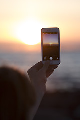 Image showing Photo in Sunset