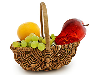 Image showing Basket With Fruits