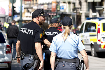 Image showing Norwegian Police Officer