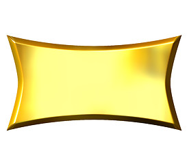 Image showing 3D Golden Banner