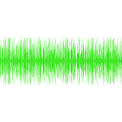 Image showing Green Audio Wave
