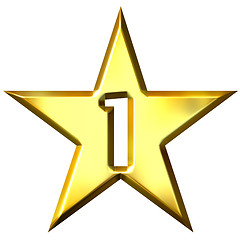 Image showing Number 1 Star