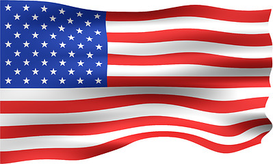 Image showing 3D USA Flag