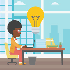 Image showing Successful business idea vector illustration.