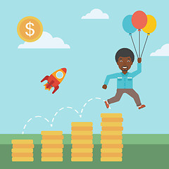 Image showing Successful business start up vector illustration.