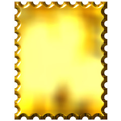 Image showing 3D Golden Stamp