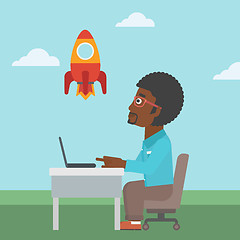 Image showing Business start up vector illustration.