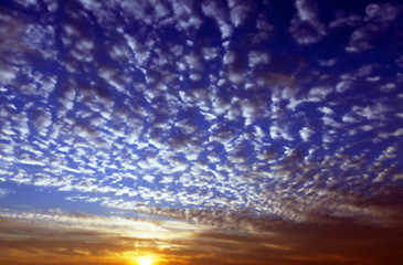 Image showing the sky during sunset