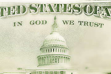 Image showing American dollars, close-up