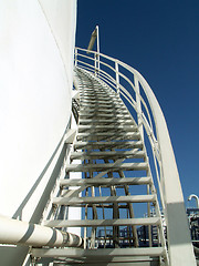 Image showing Stairway on tank