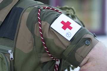 Image showing Military Red Cross