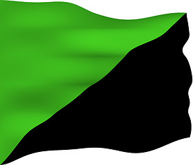 Image showing Green Anarchism Flag