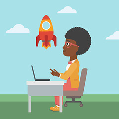 Image showing Business start up vector illustration.