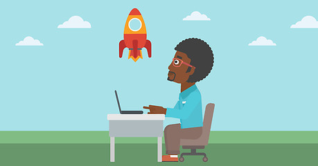 Image showing Business start up vector illustration.