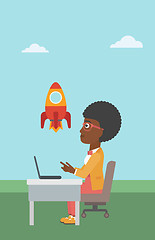 Image showing Business start up vector illustration.