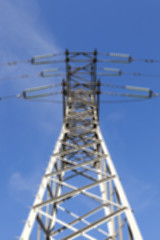 Image showing High-voltage power poles