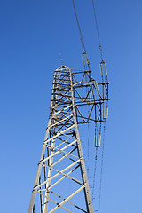 Image showing High-voltage power poles