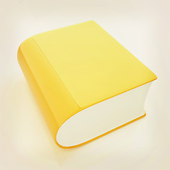 Image showing Glossy Book Icon isolated on a white background . 3D illustratio