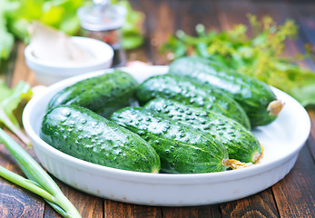 Image showing cucumbers