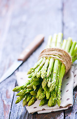 Image showing raw asparagus