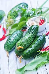 Image showing cucumbers