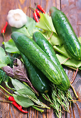 Image showing cucumbers