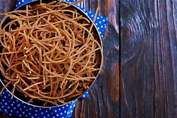 Image showing brown pasta