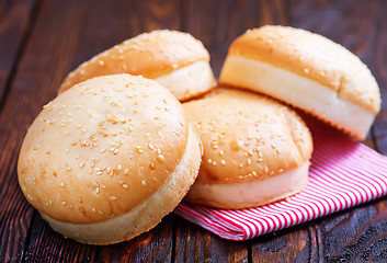 Image showing burger buns